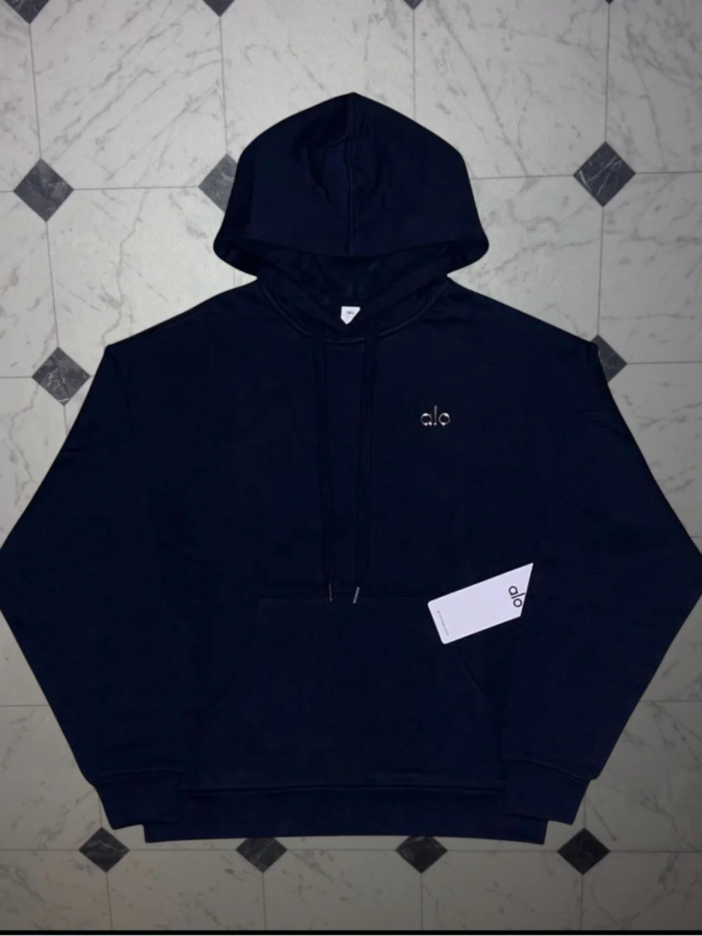 Alo Accolade Navy Hoodie Pullover Women’s NWT Size S